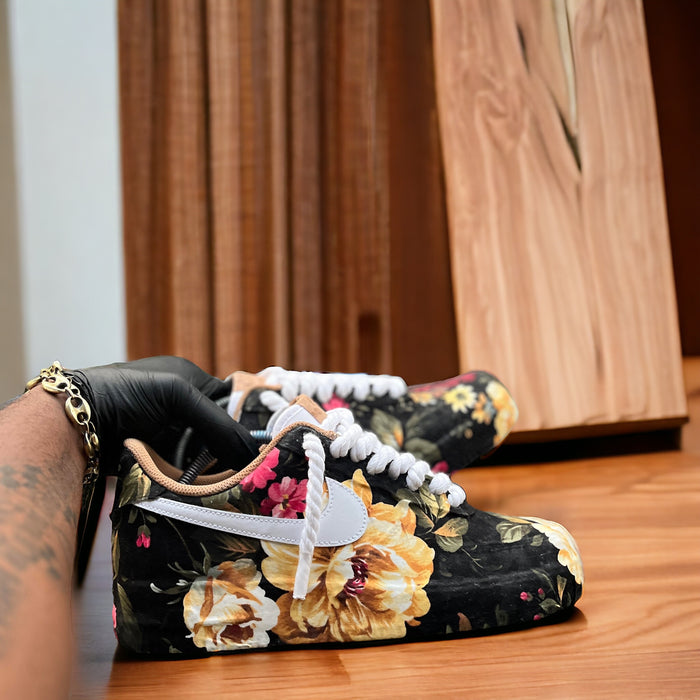 Custom Flower Print Air Force 1 - Kiaun's Customs LLC