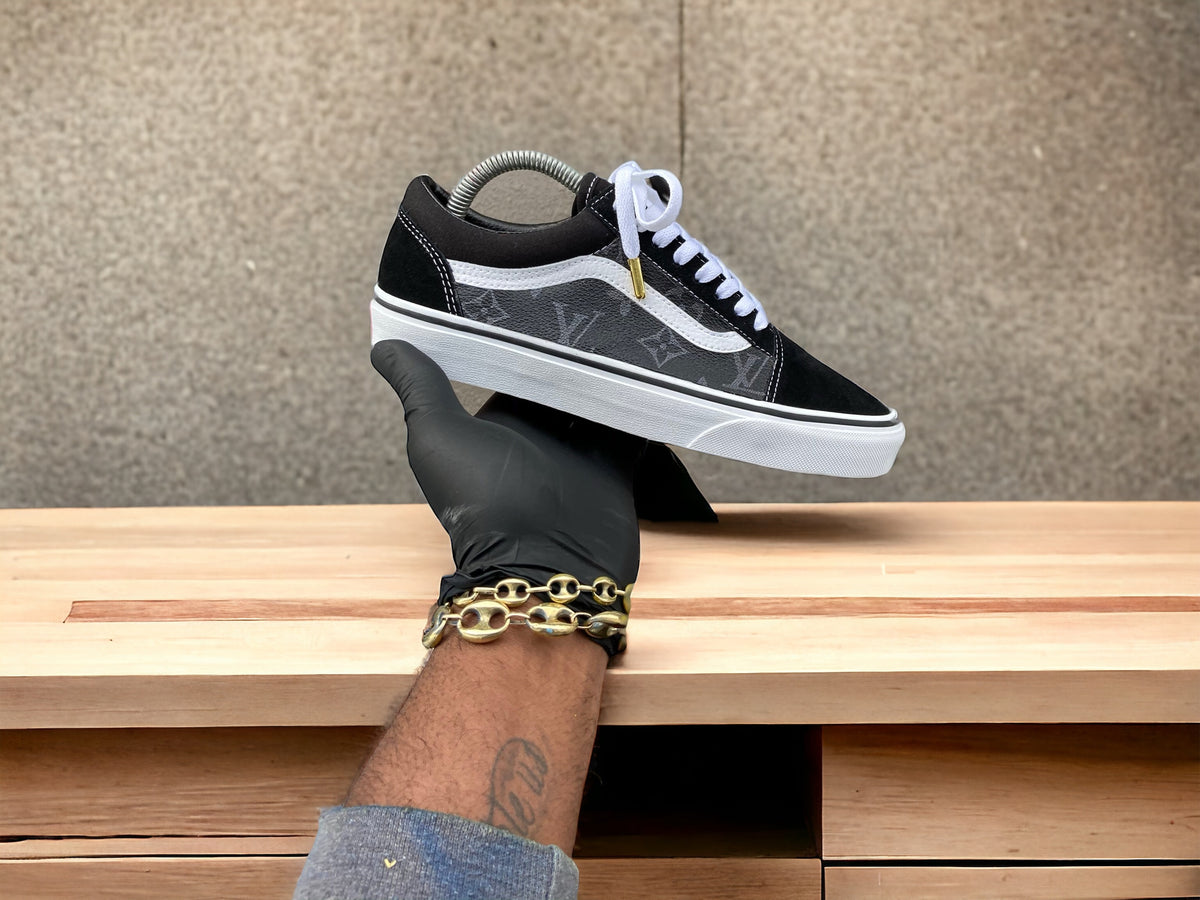 Custom Black LV Vans - Kiauns Customs LLC