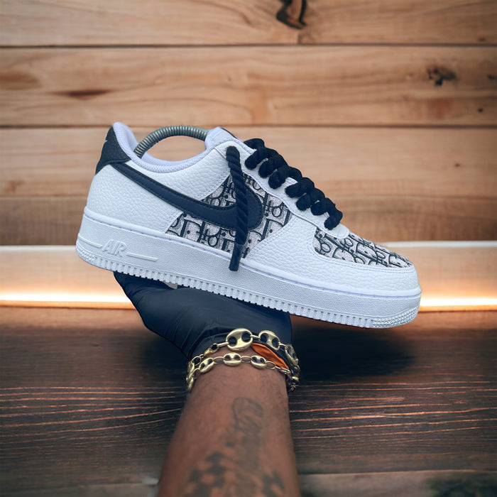 Custom Black Dior Af1s - Kiaun's Customs LLC