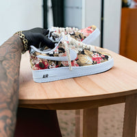 Custom Flower Print Air Force 1. - Kiaun's Customs LLC