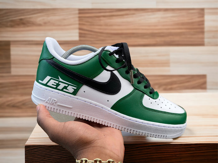 Custom New York Jets Themed Af1s - Kiauns Customs LLC