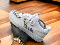 Custom Blue Dior Af1s - Kiauns Customs LLC
