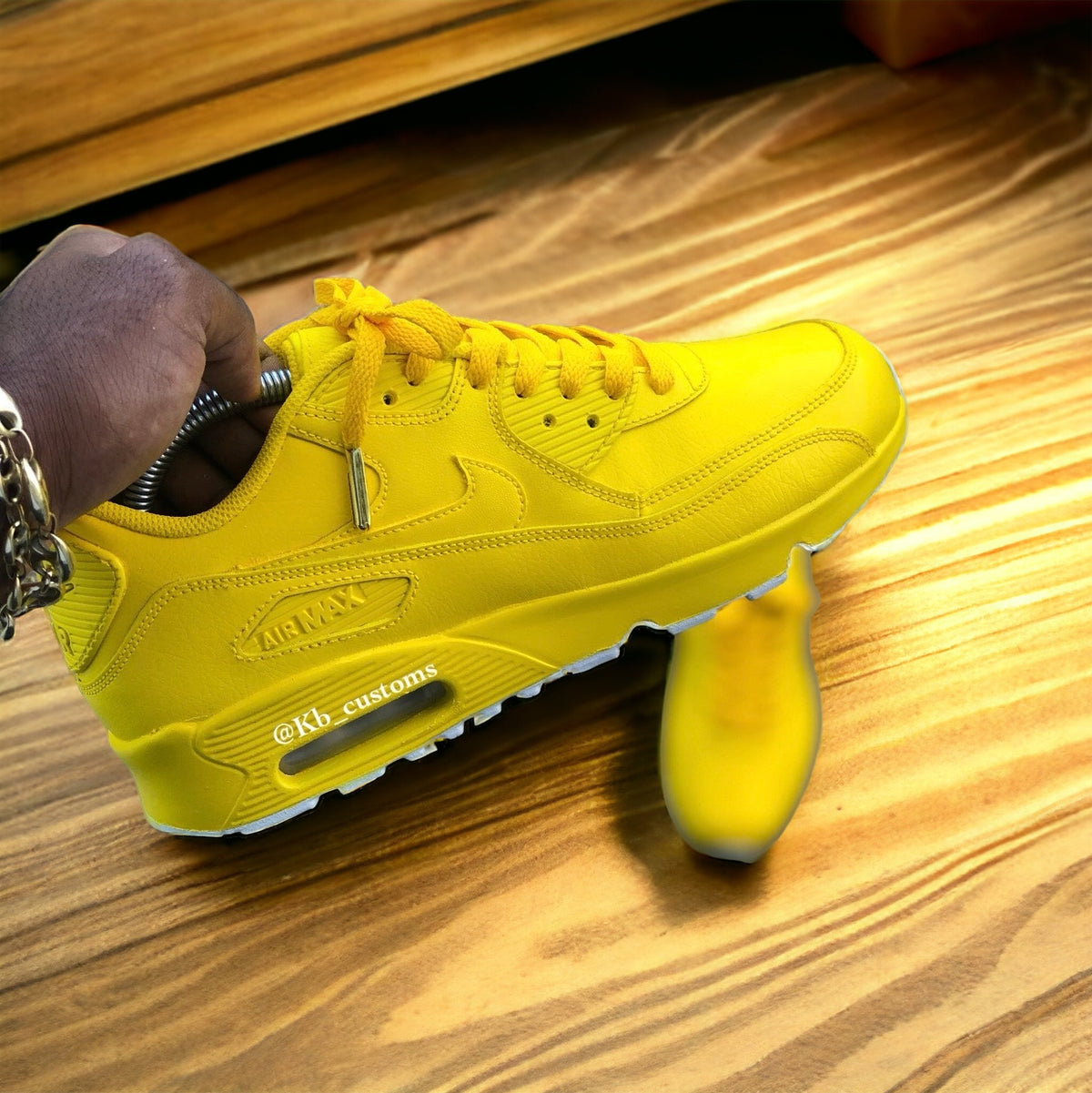Custom Lemon Airmax 90 - Kiaun's Customs LLC