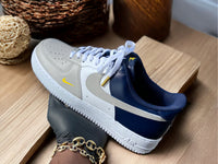 Custom Grey and Blue Air Force 1s - Kiauns Customs LLC