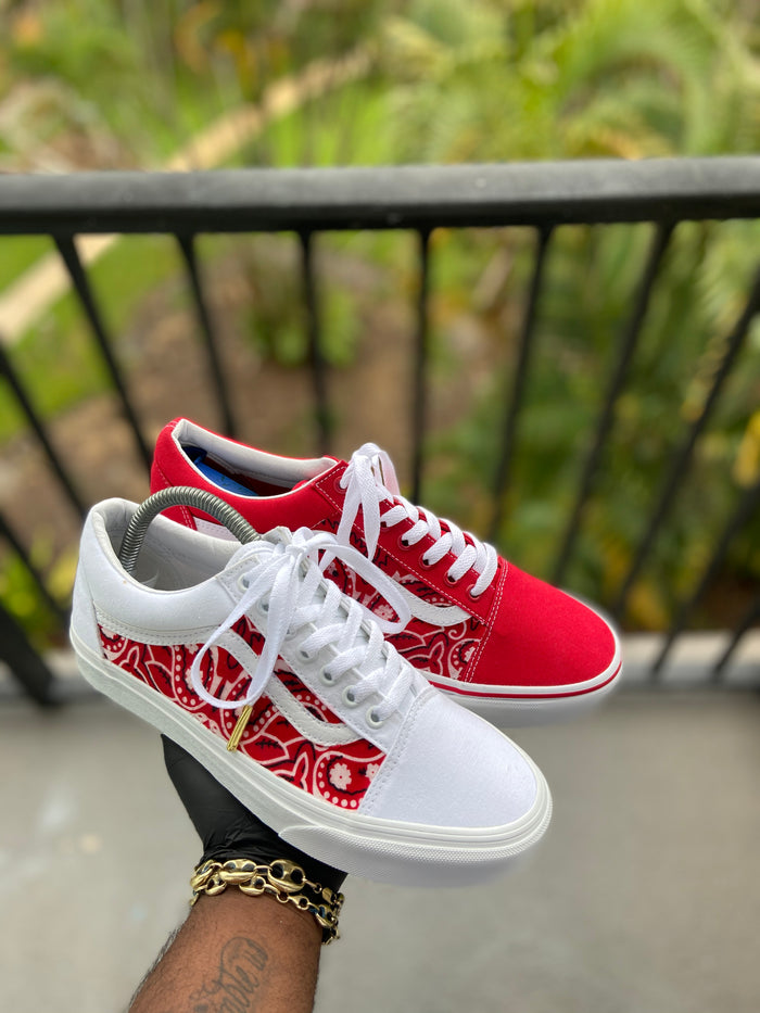 Custom Bandana themed Vans. - Kiaun's Customs