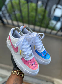 Custom lilo & stitch themed Af1s - Kiaun's Customs