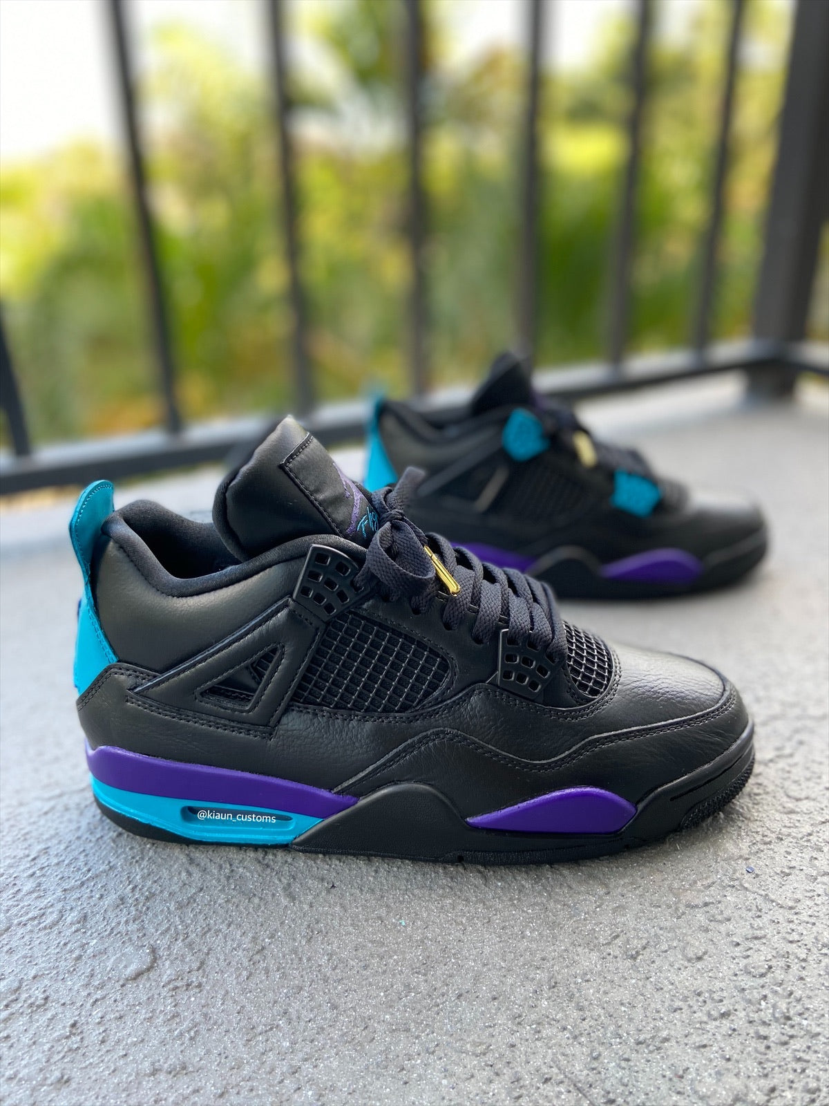 Custom Retro 4 Grape - Kiaun's Customs