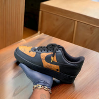 Custom Nike Air force 1s Mcm themed - Kiaun's Customs LLC