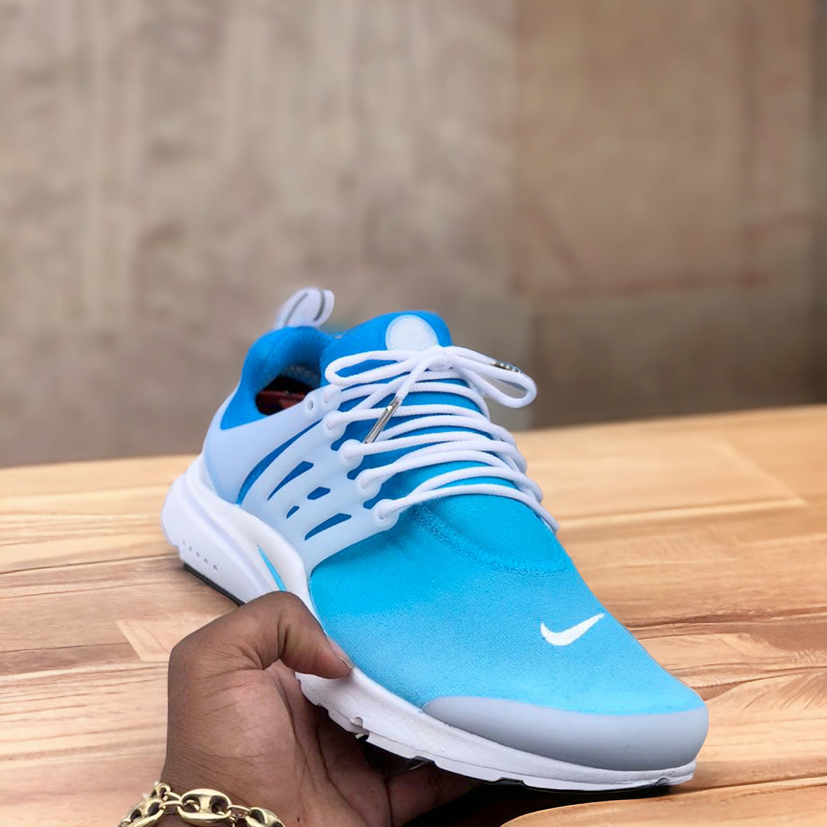 Custom Baby Blue Nike Prestos - Kiaun's Customs LLC