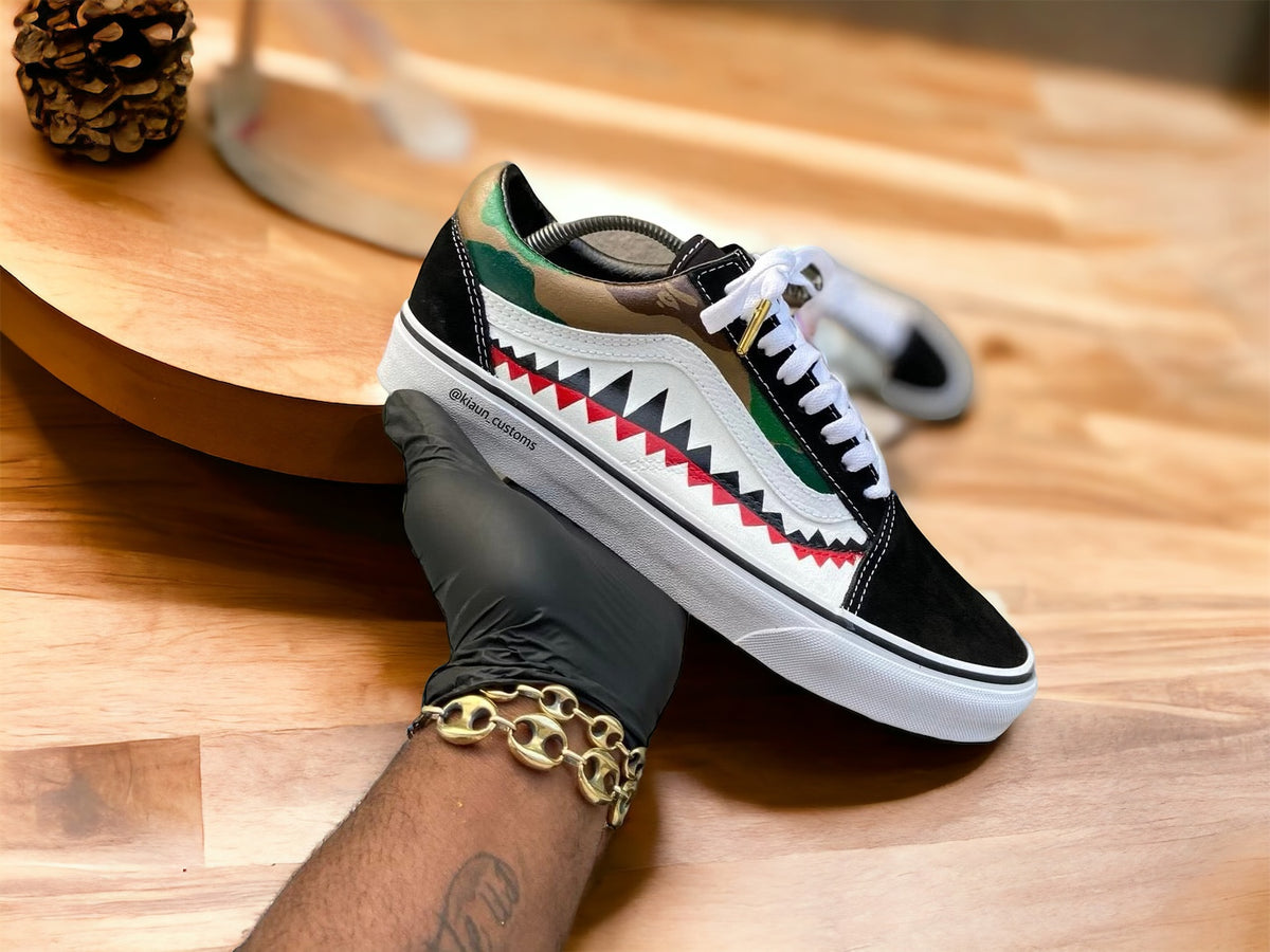 Custom Bape Vans: Style with Exclusive Sneaker Designs- Kiauns Customs