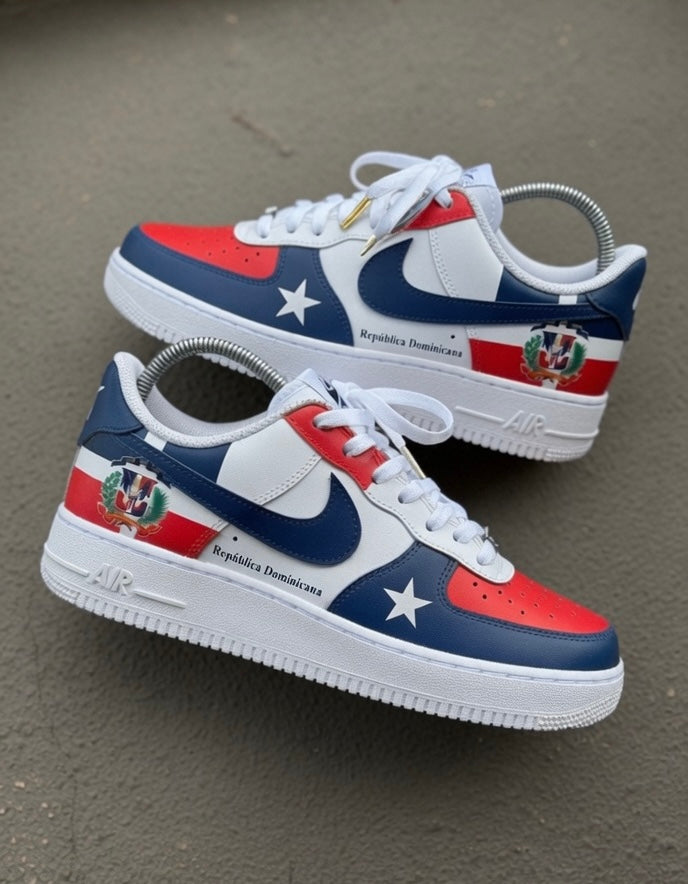 Custom Dominican Republic Themed Air Force 1s