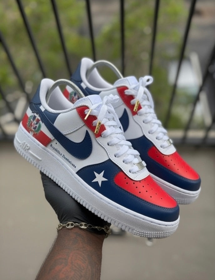 Custom Dominican Republic Themed Air Force 1s