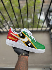 Custom St.Kitts & Nevis Themed Air Force 1s