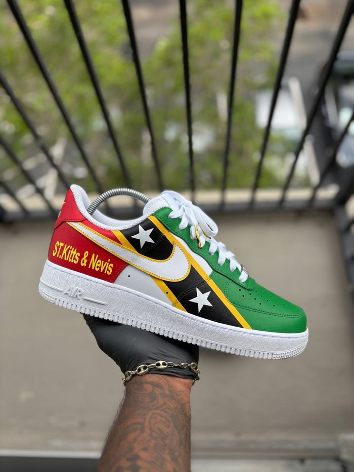 Custom St.Kitts & Nevis Themed Air Force 1s