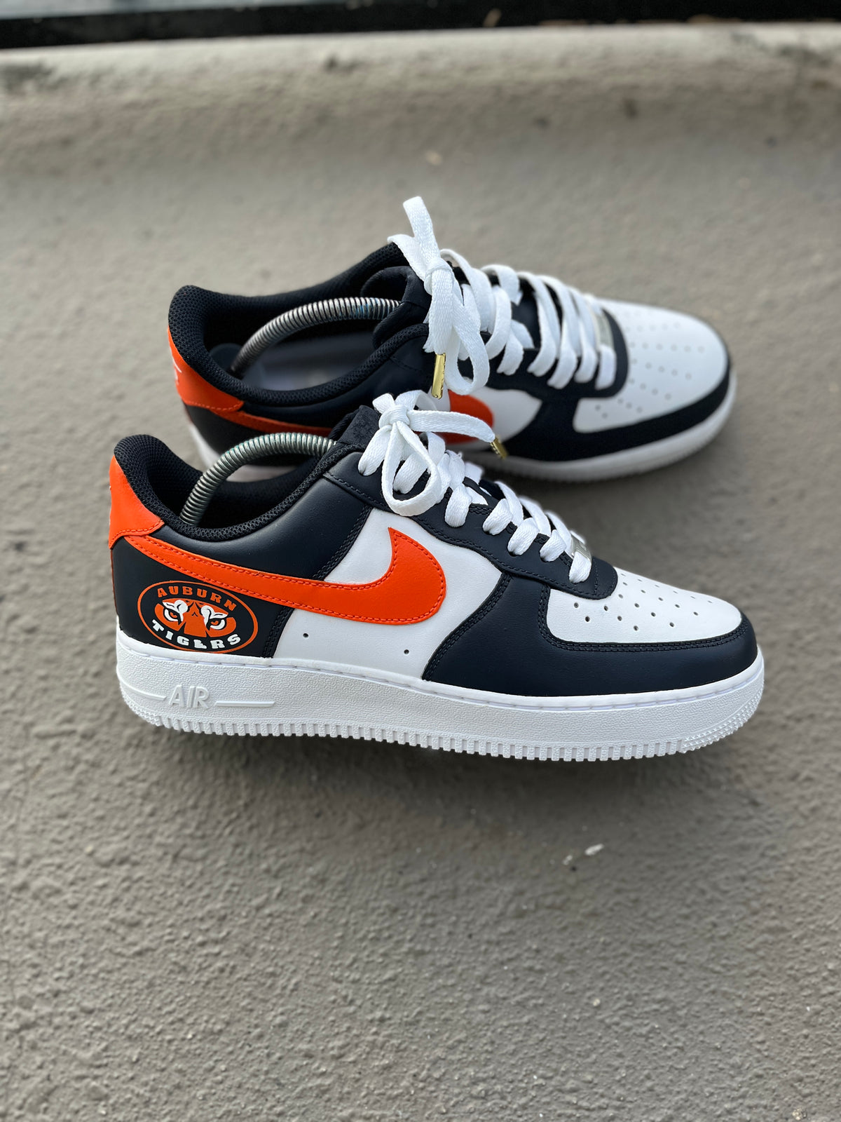 Custom Auburn Tigers Custom Air Force 1s