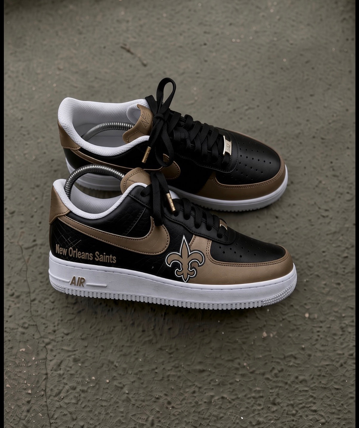 New Orleans Saints Custom Nike Air Force 1s