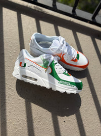 Custom Miami Hurricanes Nike Air Max 90s