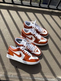 Custom Texas Longhorns Air Jordan 1 Lows