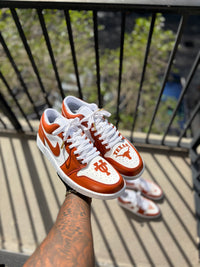 Custom Texas Longhorns Air Jordan 1 Lows
