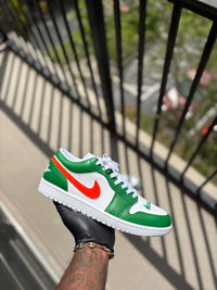 Custom Miami Hurricanes Themed Air Jordan 1s Kiaun's Customs