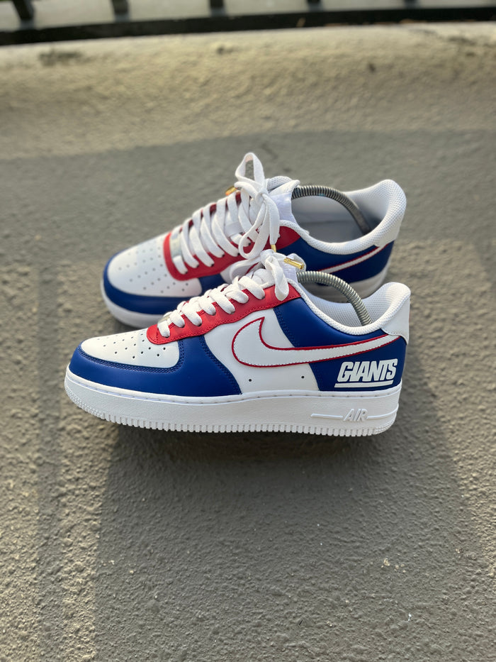 Custom New York Giants Themed Air Force 1s