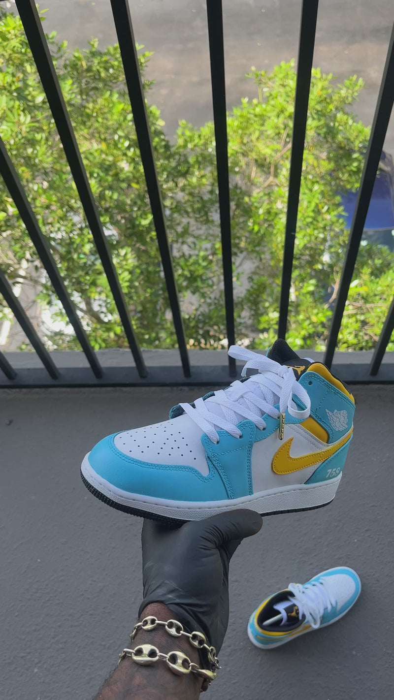 Custom St. Lucia Themed Air Jordan 1s