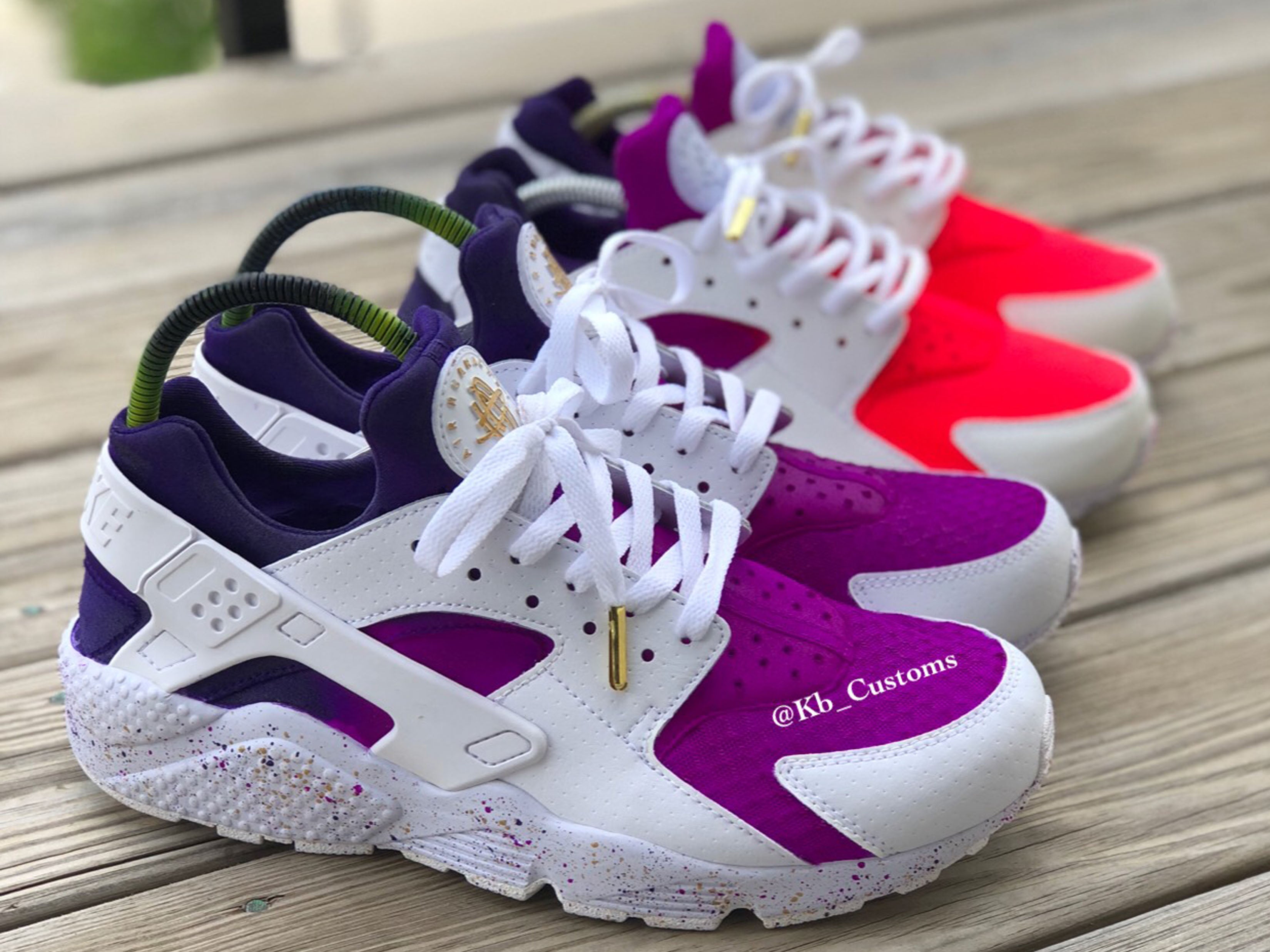 Custom Purple Reign Huaraches Kiauns Customs LLC