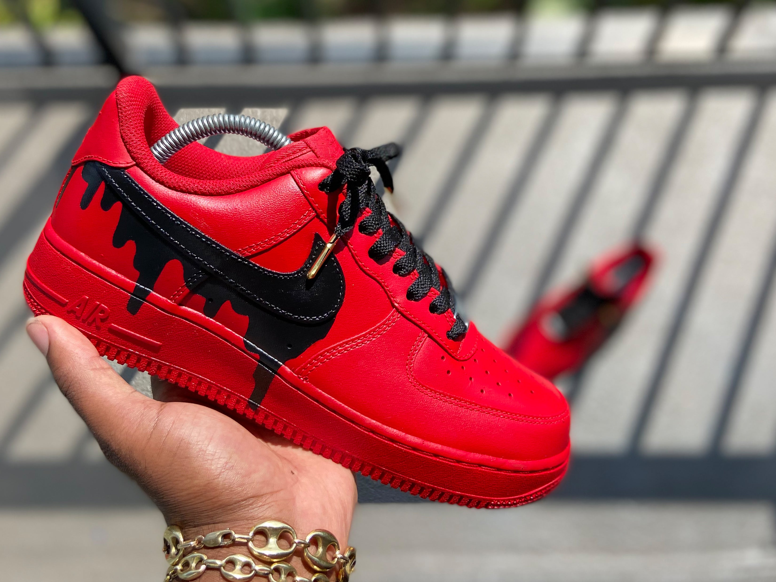 red drip air force 1